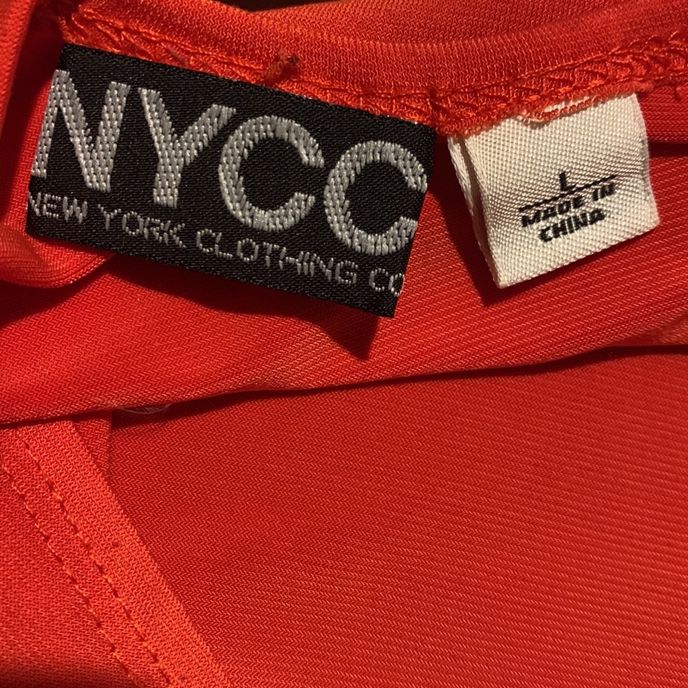 NYCC Orange Ruffle Shirt - Picture 4 of 4